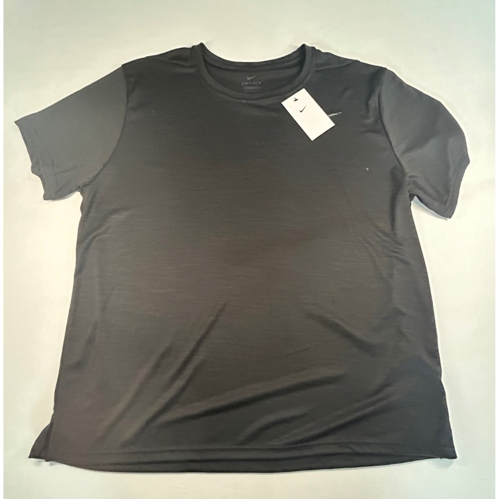 Nike Mens Dri-FIT Training T-Shirt Black Short Sleeve Gym Top XXL NEW with Tags